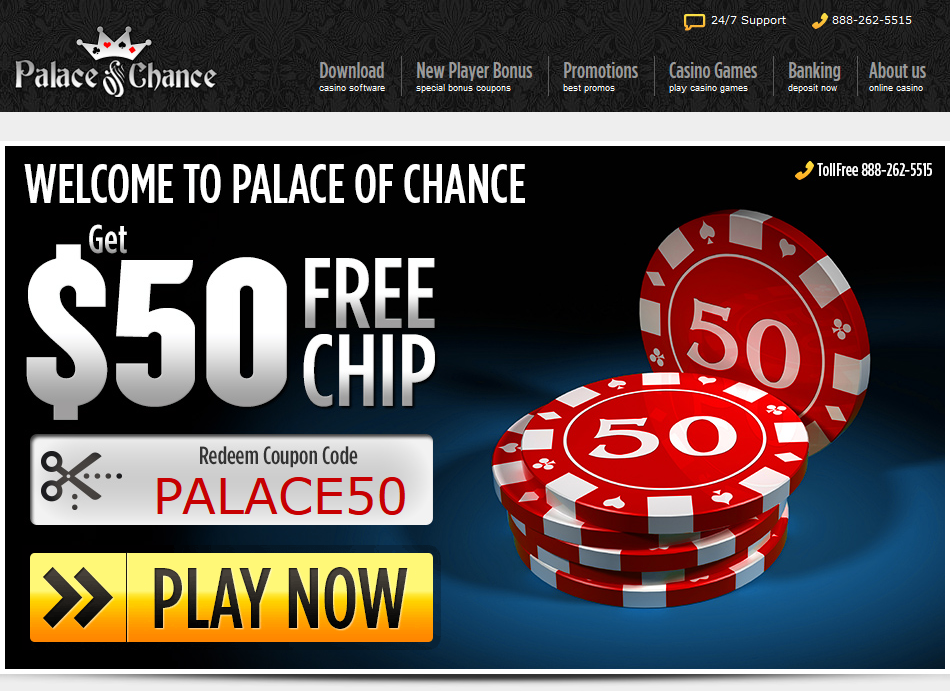 Palace of Chance- 50 free chip